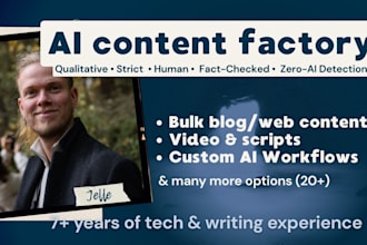 build an ai content factory to automate your bulk content generation