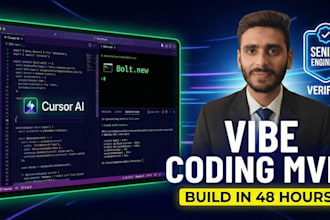 vibe code your saas mvp in 48h using cursor ai and bolt