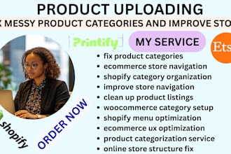 fix messy product titles tags images categories and improve store navigation