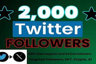 grow up real 2,000 twitter followers fast