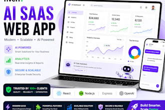 build a modern ai saas web app dashboard with react and node