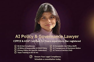 be your lawyer to help you with the eu ai act and ai governance