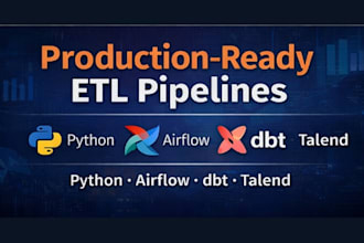 design and build production ready etl pipelines and data transformations