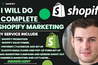 do shopify marketing email klaviyo promotion and  email template design