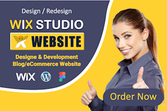 design or redesign wix website, wix studio website and figma to wix studio