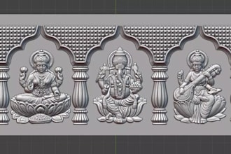 design 3d spiritual décor relief, wood carving hindu,3d laser engraving,