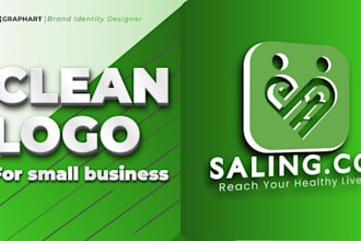design a clean modern logo for your small business