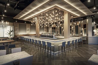 adjust 3d restaurant interior design,bar lounge render,rooftop design,nightclub