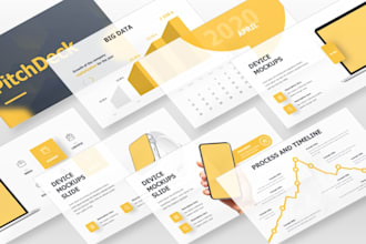 design, improve and pitch deck presentations  professionally