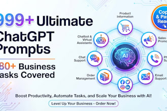 deliver 999 chatgpt prompts for sales and customer support