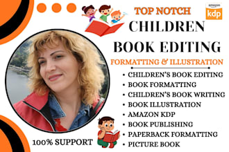 format and edit children storybook proofread, beta read kid book for amazon KDP