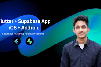build a flutter IOS and android app with supabase backend