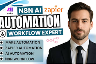 setup n8n ai agent n8n automation make, n8n workflow zapier, n8n api integration