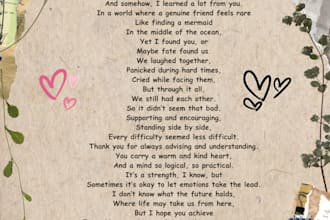 write a heartfelt custom poem for you for any occasion
