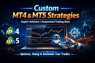 develop custom mt4 and mt5 trading strategies and expert advisors