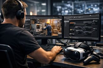 develop your unreal engine VR game, experience and training simulation