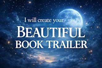 create a  cinematic book trailer