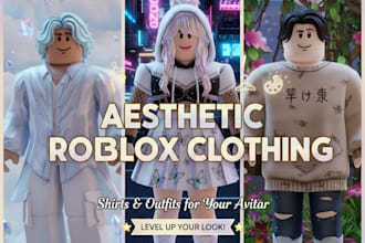 design aesthetic roblox clothing, shirts and outfits for your avatar