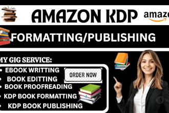 be your amazon kdp publishing and formatting expert