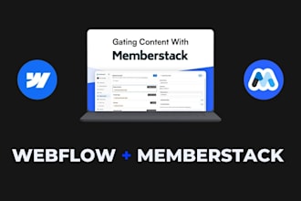 build membership portal website in webflow using memberstack