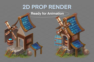 create casual 2d game art objects