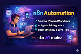 develop n8n automation, n8n workflow, ai automation, ai agent , integrations