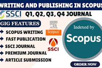 write and publish article in a google scholar, scopus q2 q3 q4 journals