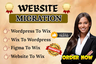 convert website from wix to wordpress, copy clone website and wix website design
