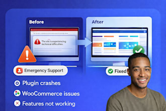 fix critical wordpress errors or broken websites fast in one hour