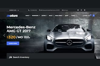 build car dealership website car website car rental website car booking website