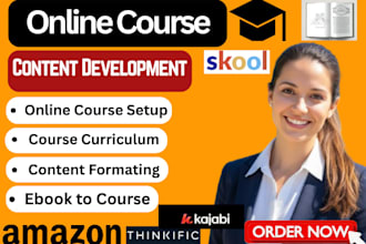 create online course development modules lessons thinkific