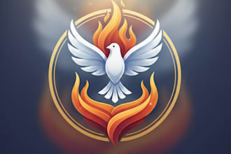 design a meaningful and inspiring holy spirit logo for your ministry