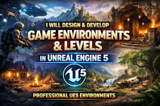 build custom unreal engine 5 game environments and levels