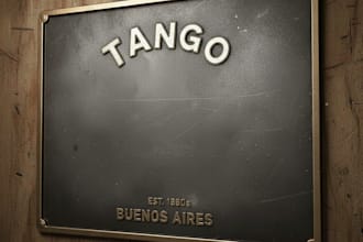 elegant tango logo design  artistic  sensual  iconic