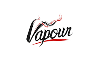 design unique pure vapor waiting logo