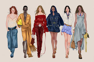 draw fashion illustrations or sketches