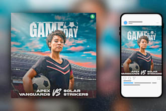 design professional sports flyers posters and graphics