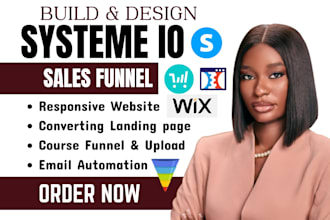 build systeme io landing page,systeme io funnel, systeme io salesfunnel, website