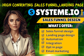 do systeme io sales funnel, systeme io landing page, gohighlevel landing page