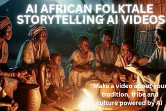 create ai african folktales video, catchy history video