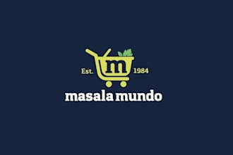 design revamp indian grocery store logo