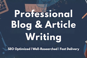 write engaging blog posts and articles for your website