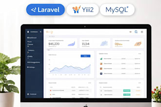 build a PHP backend, API, or CRM with laravel and yii2