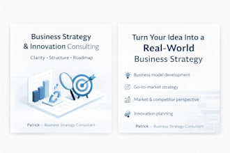 help founders and early stage businesses turn ideas into clear strategies