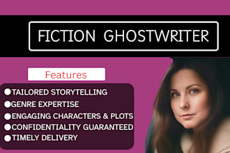 write your fiction novel or short story with engaging characters and plot