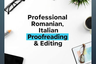 romanian and italian proofreading and editing