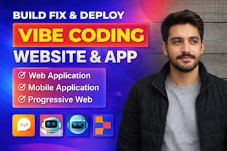 fix vibe code on replit, lovable, develop website or app, cursor ai,