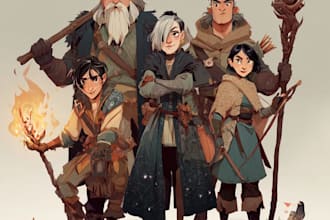 draw your dnd party