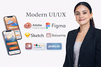 design modern uiux for websites and mobile apps