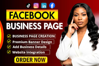 create and setup facebook business page